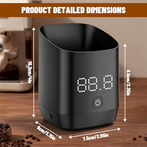 Digital Coffee Scales 0.1 g with Timer and LED Display, Rechargeable