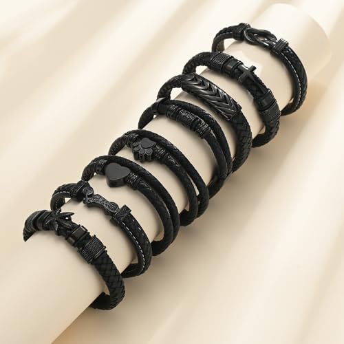 Cremation Jewelry Urn Bracelet for Human Ashes for Women Men Memorial Keepsake Cuff Leather Bracelet Heart