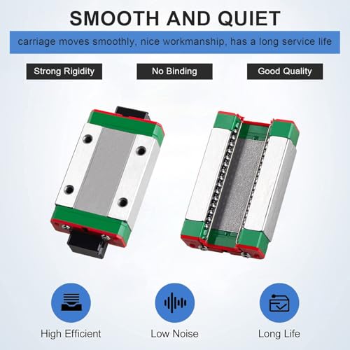 Mini High Accurate Linear Rail Guide - 1pc 400mm MGN12 Miniature Linear Rail Guide Rail 12mm Width + 2pcs MGN12B Slide Blocks
