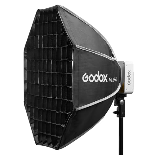 Godox ML-SF50 Octagon Softbox 37" 50cm and Honeycomb Grid Softbox