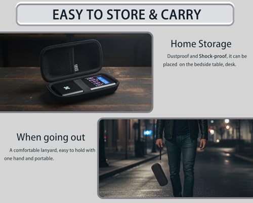 Black inDomit protective travel case for Sam and Colby XPLR Spirit Box, case only