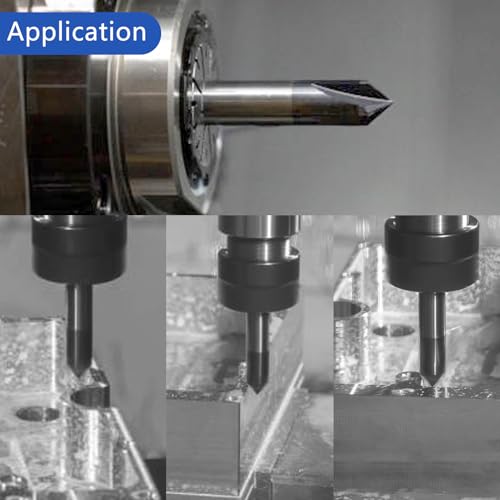 2 Flute Chamfer Mill 1/2 Inch Carbide V Groove 90 Degree End Mill 1/2 in 90°-2F