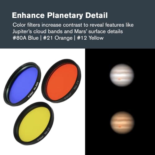 Celestron Lunar and Planetary Telescope Filter Set – Fits 1.25" Eyepieces Lunar and Planetary Filter Set, 1.25"