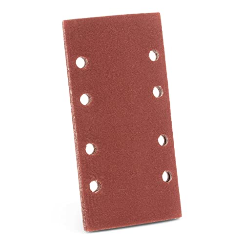 Sanding Sheets, Set of 40 | 93x190mm | 10 Sheets Each of 60 / 80 / 120 / 240 Grit | Self-Adhesive | For Orbital Sanders | Sandpaper | Abrasive Sheets