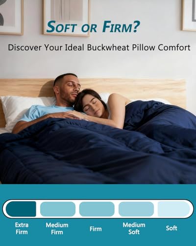 Buckwheat Hull Triangle Pillow for Bed, Cervical Roll Pillow for Sleeping