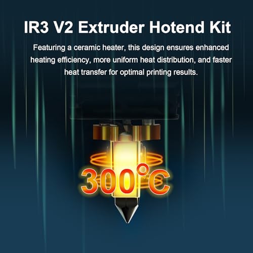 IdeaFormer 0.4 mm IR3 V2 Extruder Hotend Set, 24 V 80 W Original Direct Drive Extruder for Conveyor Belt 3D Printer IR3 V2