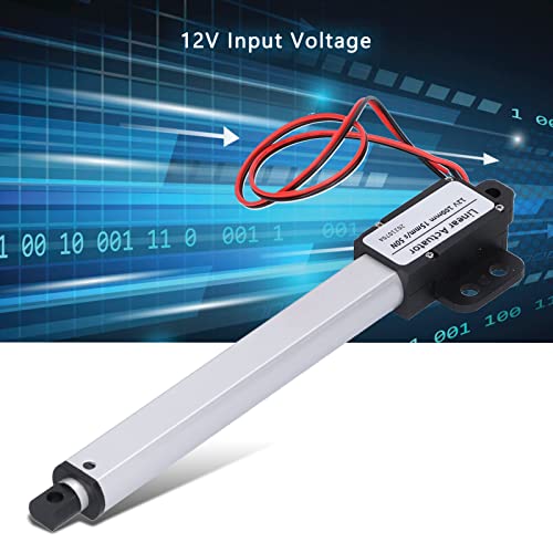 12V Linear Actuator, 100mm Stroke, Internal Limit Switches for Home Appliances, Automotive Industrial Use (Stroke 100mm-15mm/s-50N) Stroke 100mm-15mm/s-50N