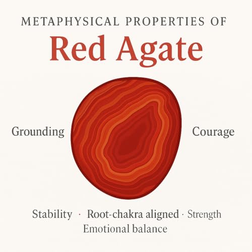Wiccan Red Agate Pendant Necklace – Stone of Vitality & Passion