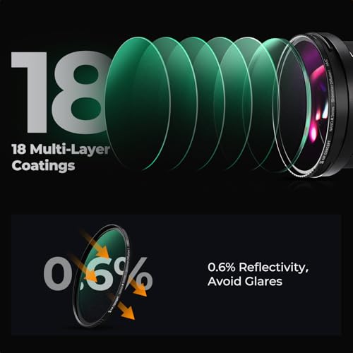 K&F CONCEPT 77mm Shimmer Diffusion 1 Effect Filter