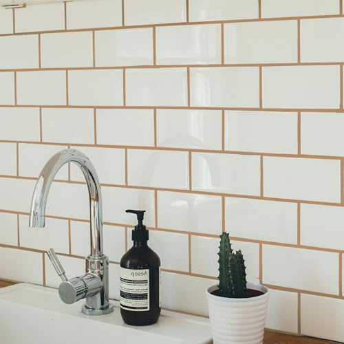 PENTAUSA premixed tile grout repair in beige brown, 8.8 oz container