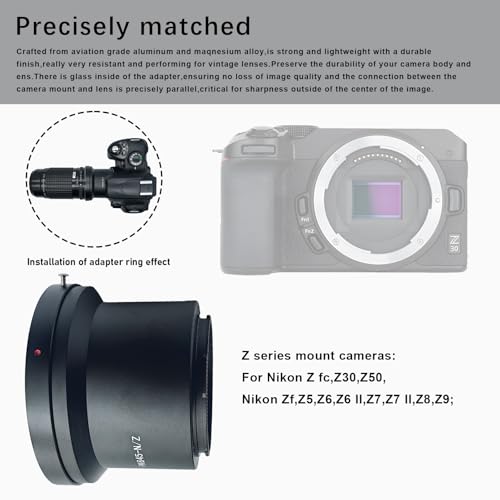 Compatible with for PK645 PK645 Lens to for Nik/Z Mount Z6 Z7 Z50 Full Frame Camera .PK645 to Nik/Z Lens Adapter Pentax 645 to Nikon Z adapter