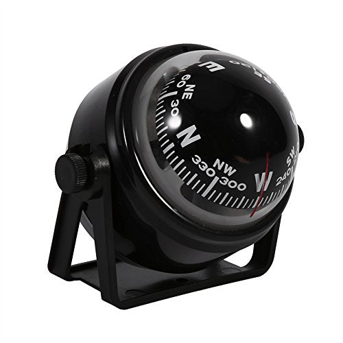 Keenso Waterproof Sea Marine Bracket Mount Voyager Hiking and Camping Fits Boat Caravan Truck Black