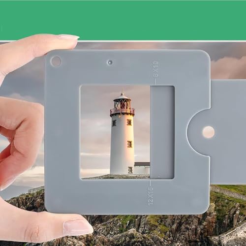 2PCS Portable Viewfinder with Sliding Divider Panel Specialized Composition Aid for Photography Painting and Sketching