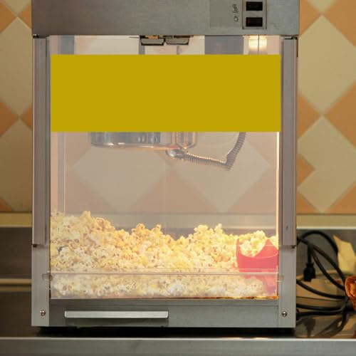 STOBAZA 2Pcs Popcorn Machine Door Protective Panel Replacement Parts Thickened PVC Dual-Door Design for Commercial and Household Setup with Professional Look Preventing Popcorn Spill