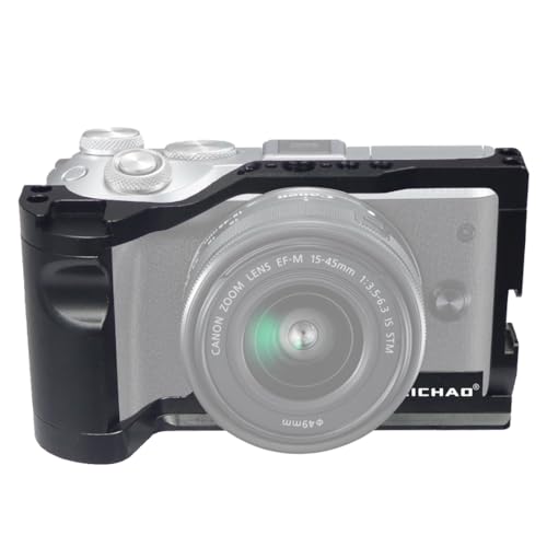 CNC M6 Mark2 Camera Cage Form-Fitting Rig with Cold Shoe Mount Compatible with Canon EOS M6 Mark II Stabilizer