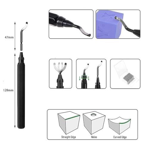 3D Printing Tool Kit Essential 3D Print Tools For Removing, Smoothing, Finishing, Deburring, Craving, Drilling 3D Print Accessories For,Finishing Tool Kit