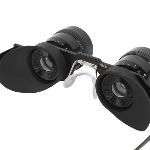Hands Binocular Glasses for Fishing, 10x Zoom Opera Glasses HD Magnification with Coating, Independent Eye Focus & Anti - Glare