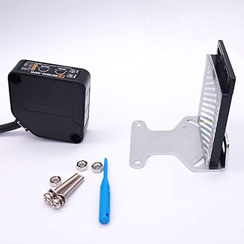 Taiss/Indoor Wall Mounted Photoelectric Beam Sensor 24-240VDC 24-240VAC Retroreflective photoelectric Sensor Switch Proximity Switch Induction Distance 5M BEN5M