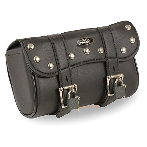 Shaf International SH616S black medium PVC tool bag with handles and zippered top