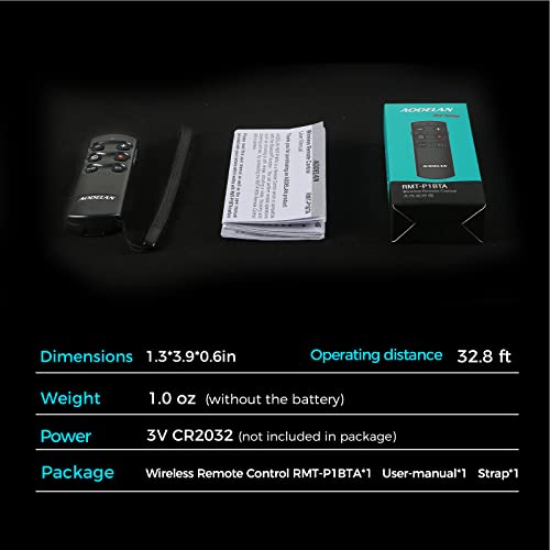 Wireless Remote Shutter Release for Sony ZV-E10, ZV-1, A7III, A7IV, a6400