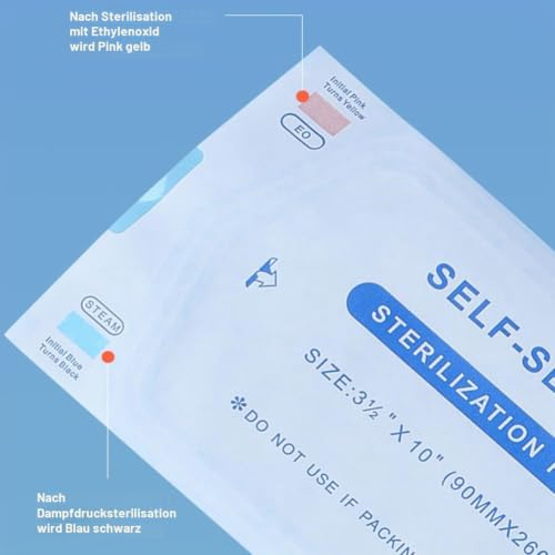 Sterilisation bag, self-sealing sterilisation bag, sealing sterilisation bag, disposable sterilisation bags, dental self-sealing sterilisation bag