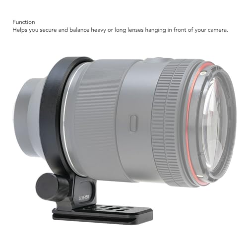 Tripod Mount Ring for AF 35 to 150mm Lens, Lens Tripod Mount Ring Collar with 70mm Quick Release Plate, 1/4 3/8 Inch Screw Hole, Aluminum Alloy Tripod Mount Collar