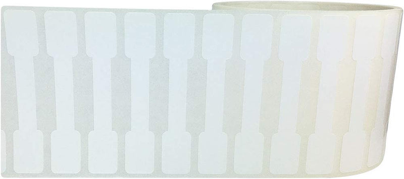 Blank Tamper Evident Labels 0.5 x 2.75 Inch 500 Total Tamper Stickers - Tamper Proof Stickers, Ideal for Food Delivery, Food Packaging, Envelope Seals, Product Protection 2500