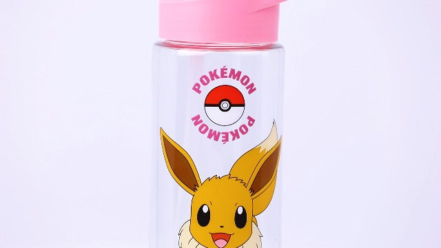 Pokémon Eevee Kids 4 Piece Backpack Set Brown Pink Rucksack Lunch Bag Pencil Case Water Bottle School Accessories Bundle