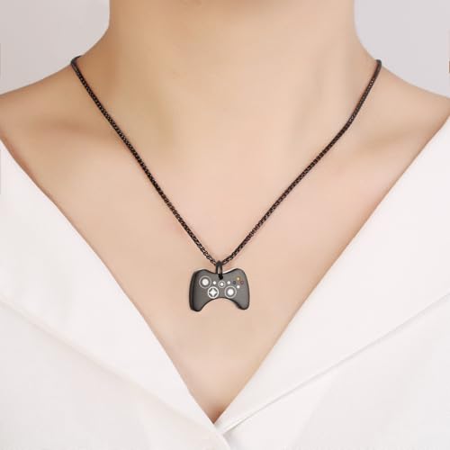 Video Game Controller Cremation Jewelry For Ashes Stainless Steel Urn Necklace Keepsake For Men Boys Silver Gold Black Color Memorial Pendant