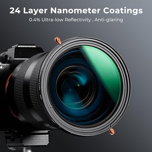 K&F CONCEPT 49mm Variable ND2-32 & CPL Polarizing Effect in 1 Lens Filter