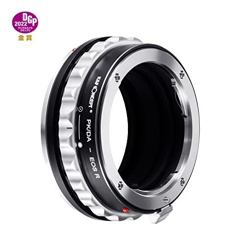 K&F Concept Lens Mount Adapter PK/DA-EOS R Manual Focus Compatible with Pentax K Mount (PK/DA) DSLR Lens to Canon EOS R Mount Camera Body