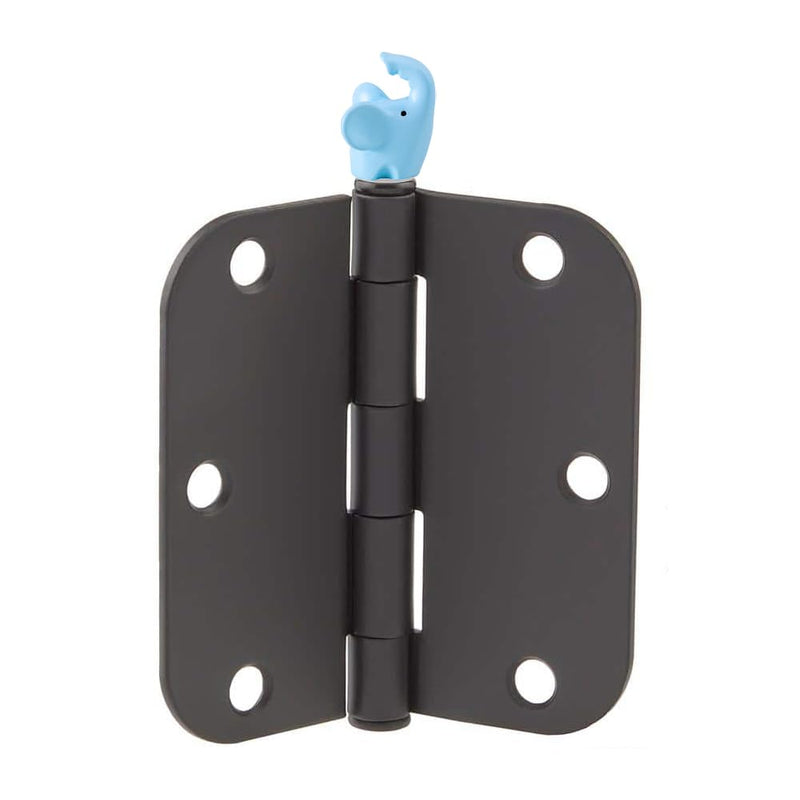 [Australia - AusPower] - Door Hinge Heads Decorative Topper - Hinge Head Elephant Set of 6 - Magnetic Hinge Head Trinket - Hinge Pin Topper Miniature Animal Figurine 