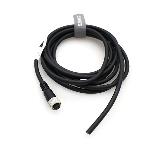 SZRMCC M12 A-Code 4 Pin Female to Bare Wire Sensor Actuator Cable for Industrial Camera Fieldbus Network Modules IO Link 22AWG (10m) Straight 4pin Female 10m
