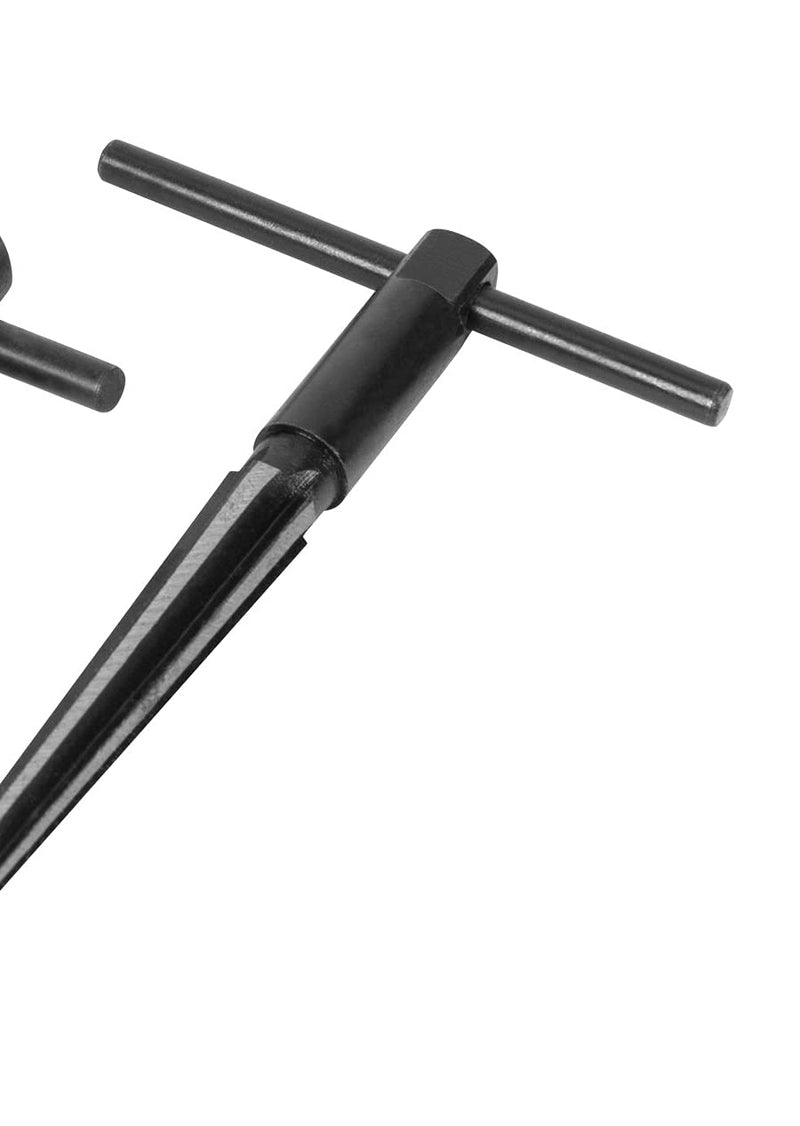 [Australia - AusPower] - Performance Tool W2967 Tapered Reamer Set with T-Handle and Carbon Steel Contstruction to Align Holes or Remove Burrs from Pipe, Tubes, and More (2-Piece), Black Tapered Reamer Set (2pc) 