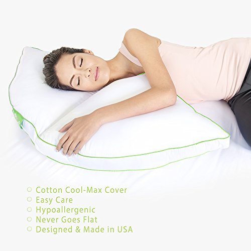 Sleep Yoga 2-Pack Pillow Cover Case Side Sleeper Pillow (Gray) Gray
