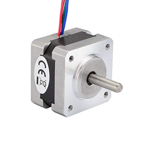 STEPPERONLINE Nema 14 Stepper Motor 1.8 deg 14Ncm 0.4A 4-lead 35x35x26mm for DIY 3D Printer Extruder