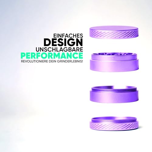 COLORWAY® Aluminium grinder - dark grape