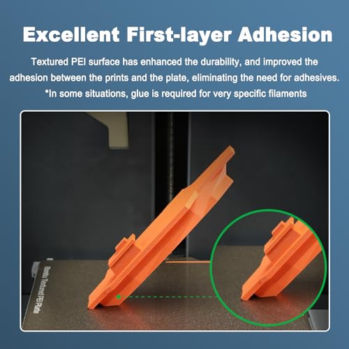 PEI Build Plate for Bambu Lab X2D/P2S/X1/X1C/X1E/P1P/P1S/A1 Double Side Textured PEI A1/X1C/X1/X1E/P1P/P1S/P2S/X2D