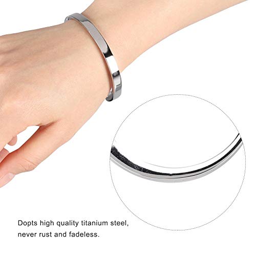HEEPDD Memorial Urn Bracelet for Ashes Stainless Steel Keepsake Cremation Jewelry Adjustable Urn Bracelet for Women Men Remembrance Ashes Bracelet