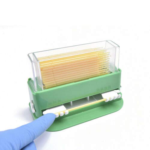 [Australia - AusPower] - Dental Disposable Micro Applicator Tip Brush Dispenser with 100 Applicators 