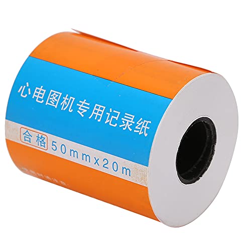 Pongnas Thermal Paper for Electrocardiographs, Pack of 10 Machine Recording Paper with Extremely High Sensitivity, for ECG Monitor 50 mm 63 mm, 3 Sizes (50 x 20) 50*20