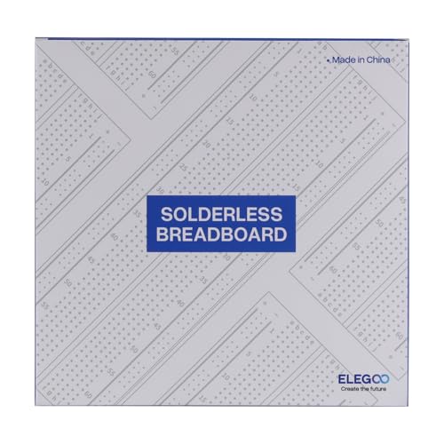 ELEGOO 3 Breadboard 830 Pin Solderless Prototype PCB Breadboard Kit | Breadboards compatible with Arduino, Proto-Shield & connecting bridges, ideal for makers & DIY projects