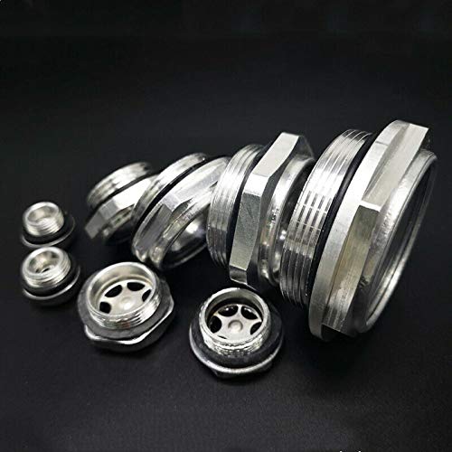 Oil Sight Glass 16 * 1.5 Air Compressor Fittings Aluminum Male Thread Clear Oil Level Sight Glass for Air Compressor 16*1.5