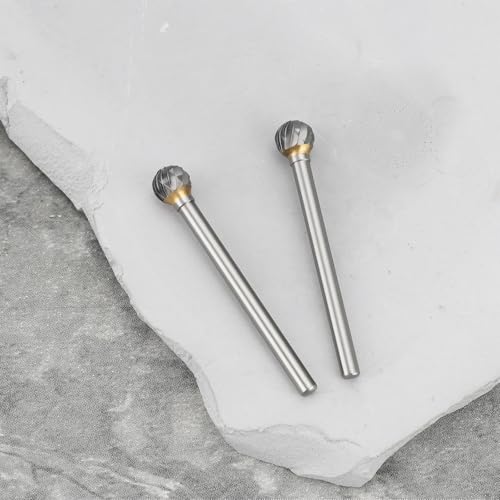 SG Store 10pcs 6x6mm Solid Carbide Milling Cutter Compatible with Dremels Proxxon Ball Engraving Machine