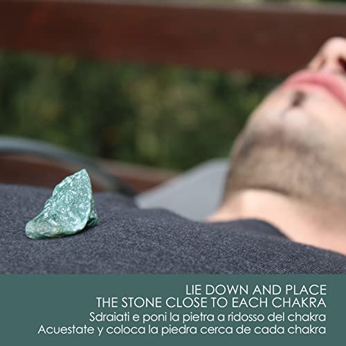 Lynpha Vitale - 7 Chakra Stones - Healing Stones for Crystal Therapy - Anxiety Relief - Seven Natural, Pure Healing Crystals for Protection