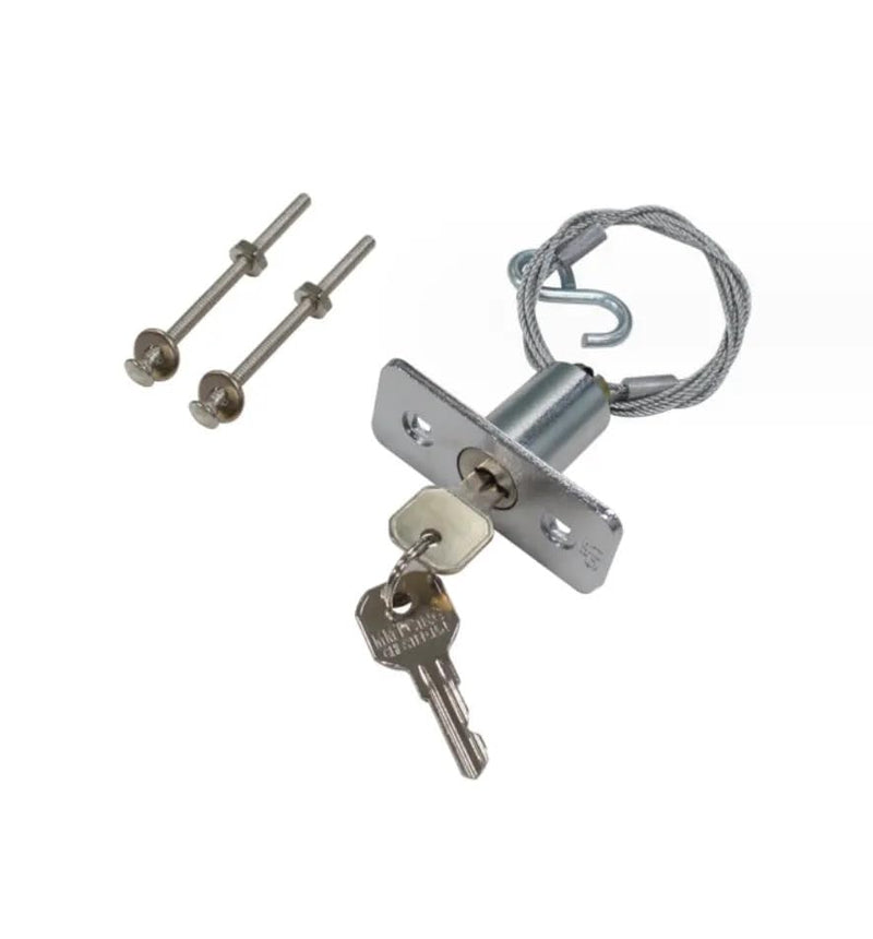 [Australia - AusPower] - Garage Door Emergency Release Lock Kit, Steel Cable Lock with Keys, 2.44 x 1.06 inches 