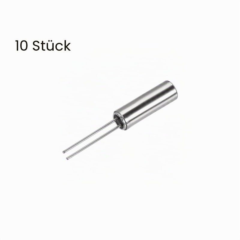 sourcing map Quartz Crystal Oscillators Resonator Kit 32.768 kHz, 2 x 6 mm, Pack of 10