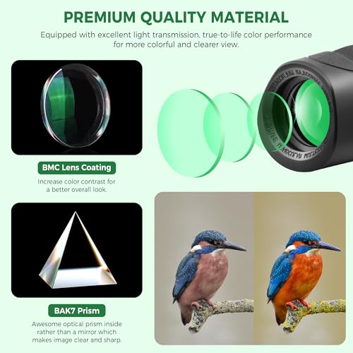 Astromania Monocular Telescope Waterproof Compact Monocular for Adults 8x25