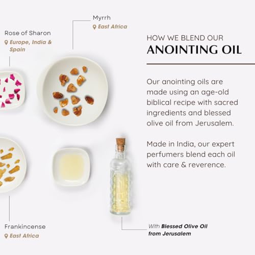 Frankincense, Myrrh & Rose of Sharon Anointing Oils, Holy Gifts, Aromafume