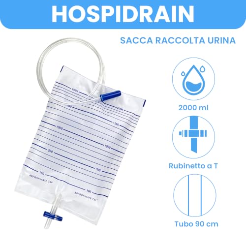7 Pieces Urinal Condom for Men (35 mm) + 2 Urine Bags 2000 ml Catheter Bag Urine Bag Urine Bag for Incontinence with Valve and T-Outlet Safe Durable Clear Scale for Men with Limited Mobility